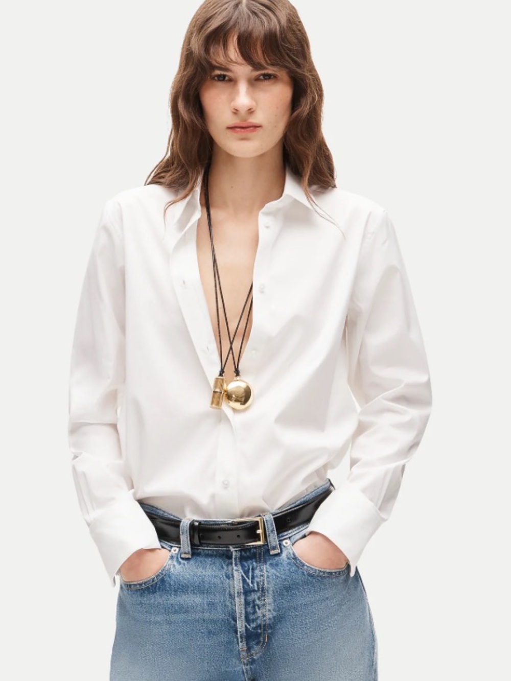 J crew white Jules classic-fit button-up shirt in Greenwich poplin